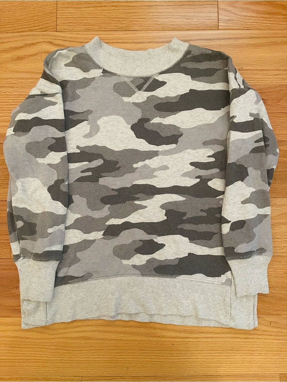 Gray Camo Crewneck Sweatshirt